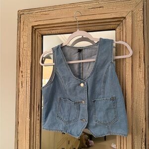 SHEIN Light Blue Denim Jacket